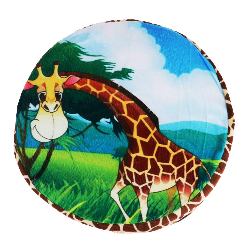 Folding Ottoman Stool Storage Box Room Footstool Camping Chair Fishing Seat Giraffe