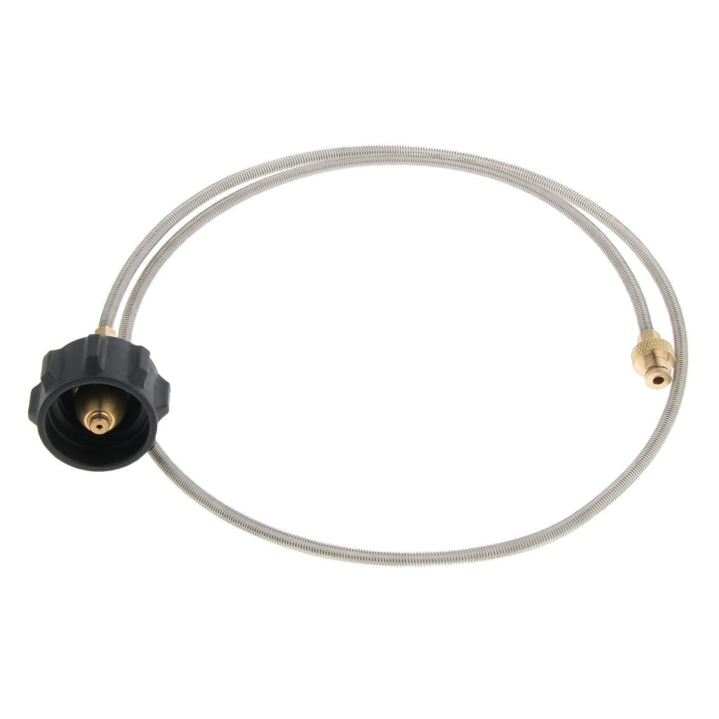 115cm Camping Stove Propane Hose Adapter Flat Gas Tank Cylinder Converters