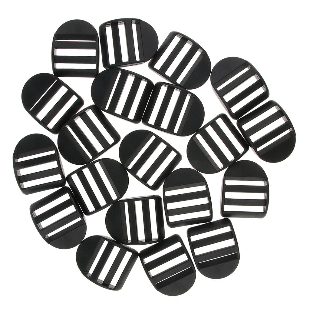 20Pcs Camping Waist Straps Buckles Clips Webbing Buckles Outdoor Tool 38MM