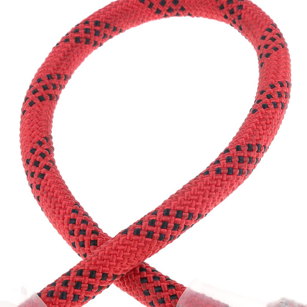 Climbing Knotted Pre-sewn Eye-to-Eye Prusik Loop Cord Static Rope Red 60cm