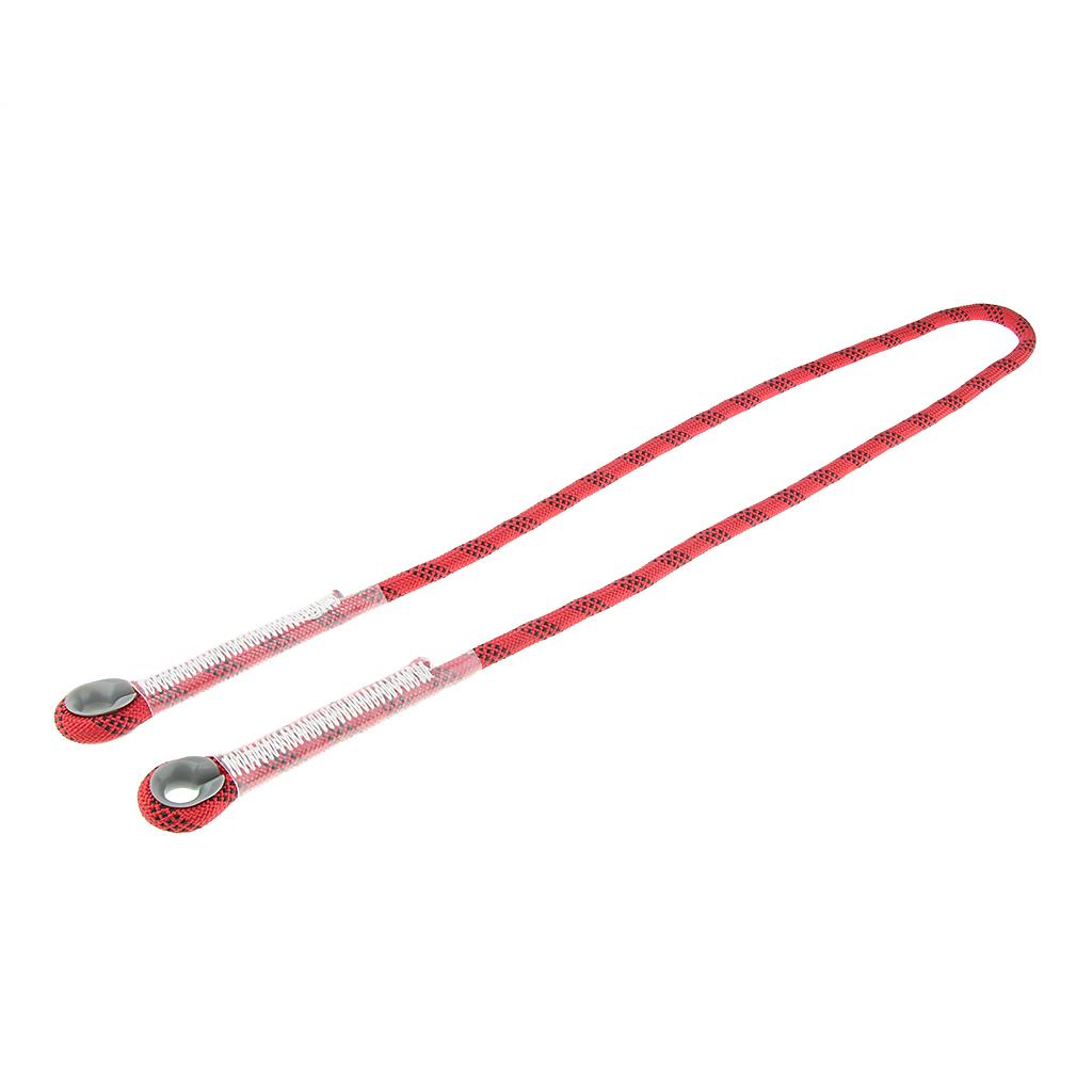 Climbing Knotted Pre-sewn Eye-to-Eye Prusik Loop Cord Static Rope Red 150cm
