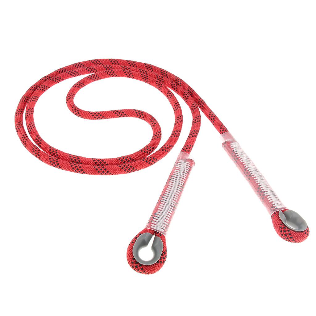 Climbing Knotted Pre-sewn Eye-to-Eye Prusik Loop Cord Static Rope Red 180cm