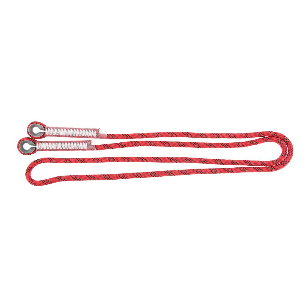 Climbing Knotted Pre-sewn Eye-to-Eye Prusik Loop Cord Static Rope Red 240cm