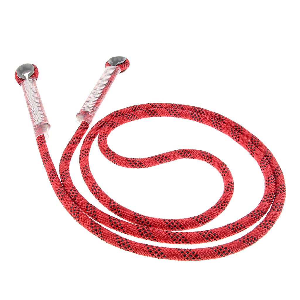 Climbing Knotted Pre-sewn Eye-to-Eye Prusik Loop Cord Static Rope Red 240cm