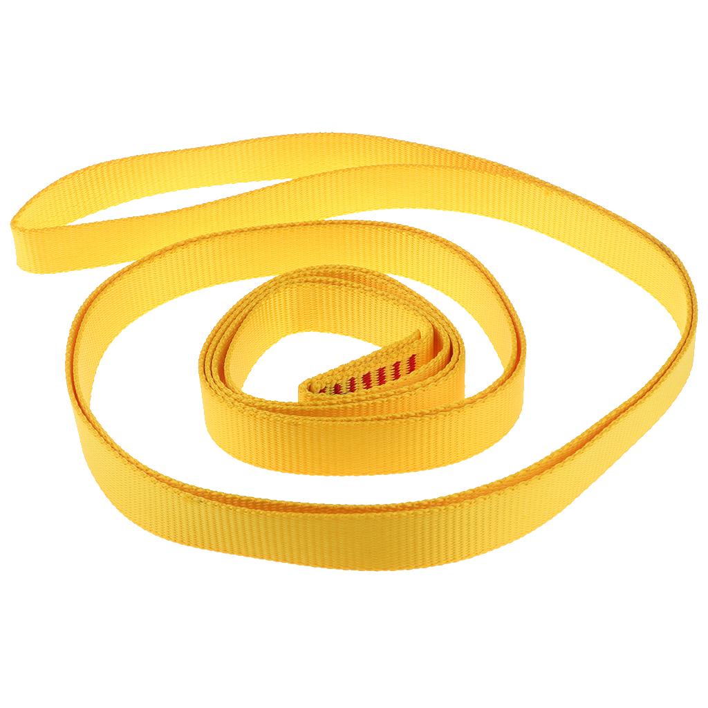 23KN Climbing Sling Fall Protection Rescue Safety Webbing Strap Belt Rope 180cm