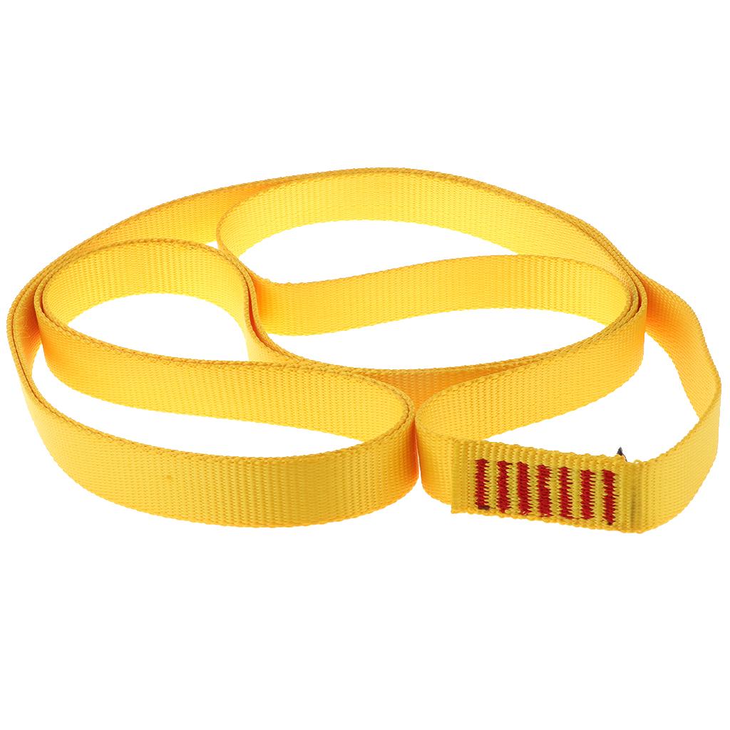 23KN Climbing Sling Fall Protection Rescue Safety Webbing Strap Belt Rope 180cm