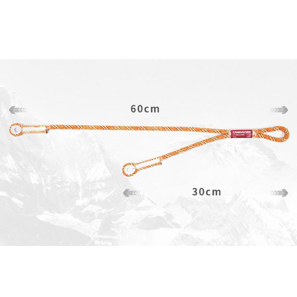 Outdoor Rock Climbing Nylon Pre-sewn Eye-to-Eye Prusik Loop Cord Rope 22KN
