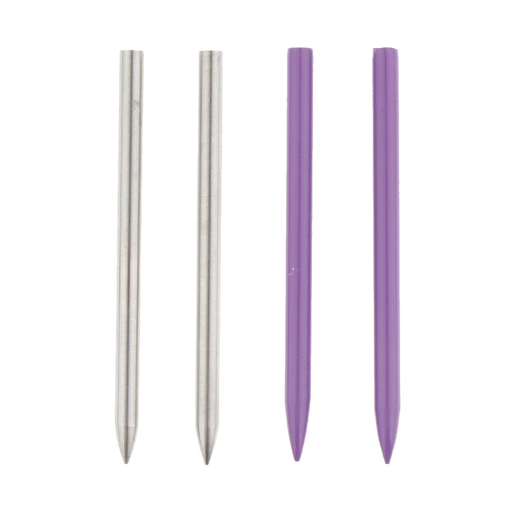 2 pair Stainless Steel Paracord Fid Lacing Stitching Needles Outdoors 90mm