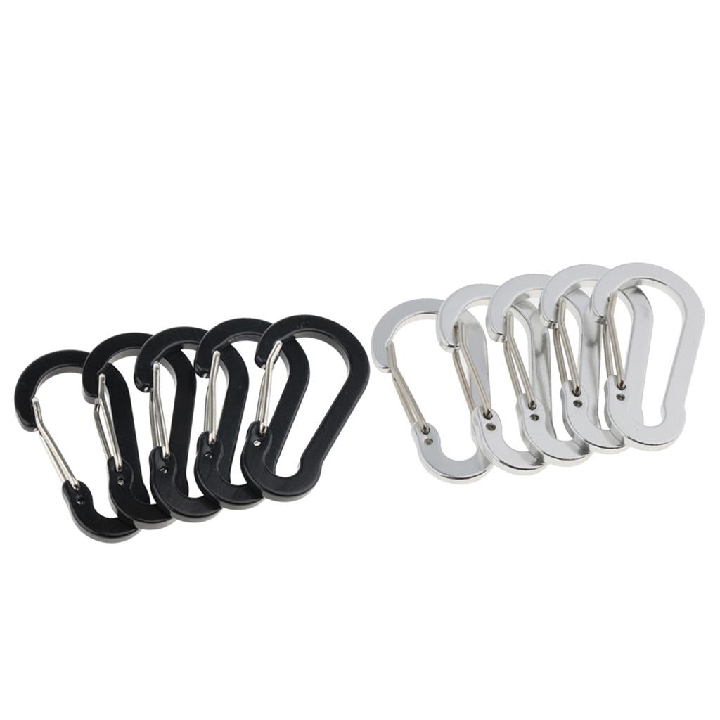 10pcs Key Chain Buckle Spring Snap Hook Outdoor Clip Water Bottle Hook