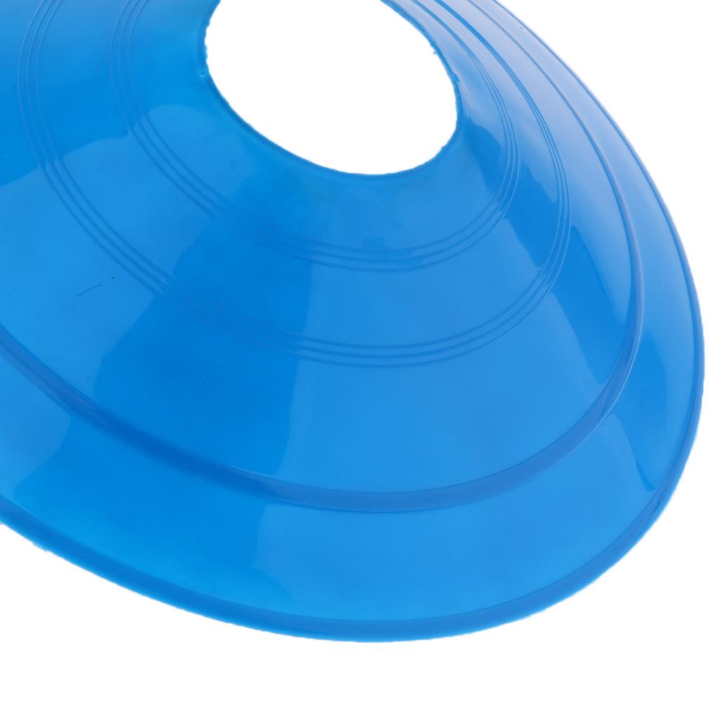 5 Pcs Soccer Mini Disc Cones Boundary Marker Skating Agility Training Aid Blue