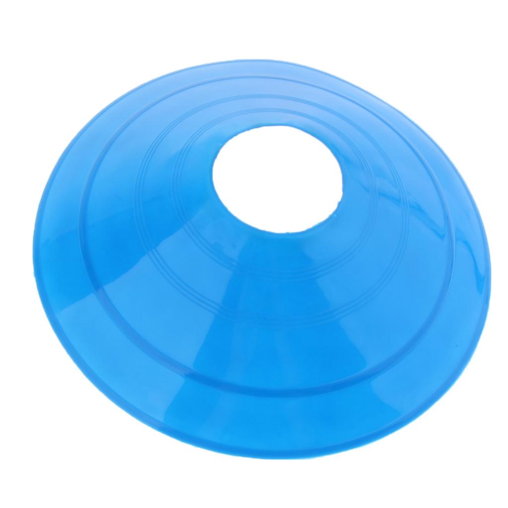 5 Pcs Soccer Mini Disc Cones Boundary Marker Skating Agility Training Aid Blue
