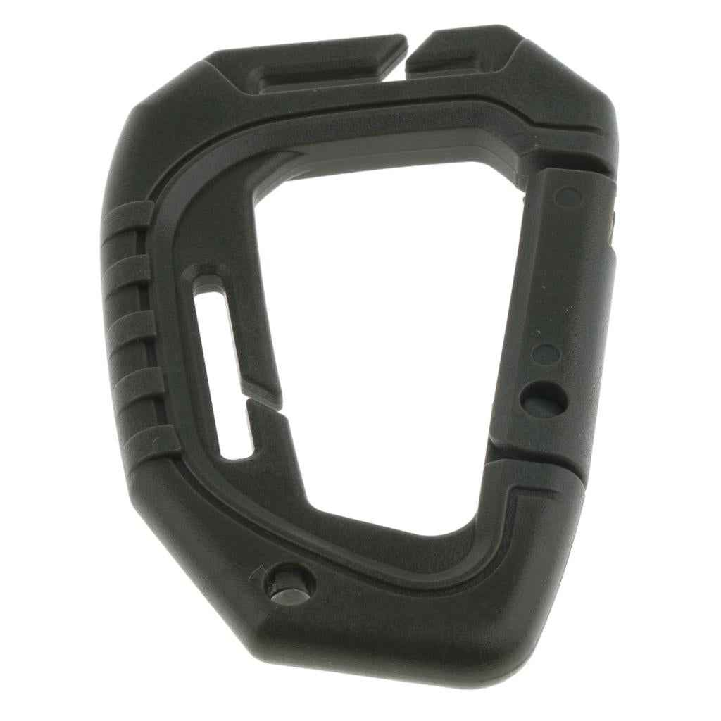 Heavy Duty Plastic Carabiner Clip Snap Hook Spring Loaded Carabina  Green