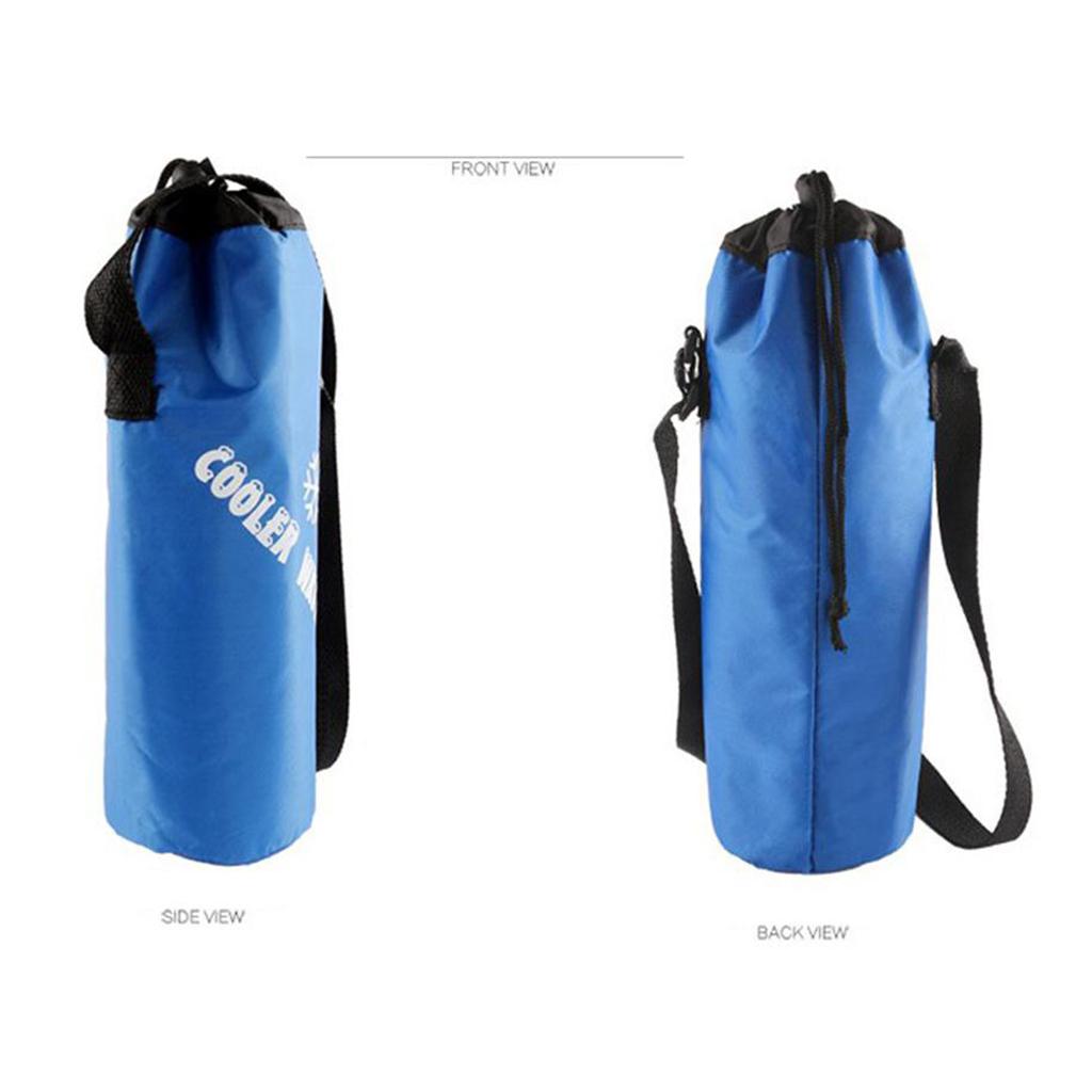 2Pcs Insulated Wine Cooler Travel Camping Drink Lunch Cool Bag Carrier Strap