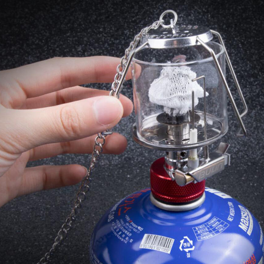 Outdoor Compact Single Mantle Gas Lantern Lamp Propane Light Camping Hiking