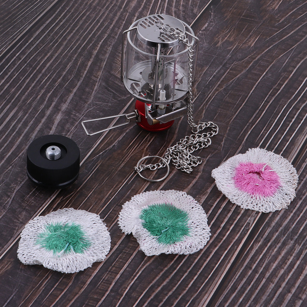 Outdoor Compact Single Mantle Gas Lantern Lamp Propane Light Camping Hiking