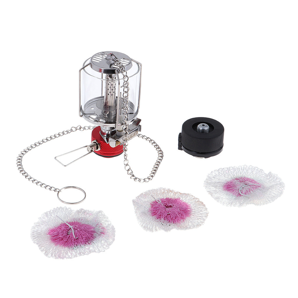 Outdoor Compact Single Mantle Gas Lantern Lamp Propane Light Camping Hiking