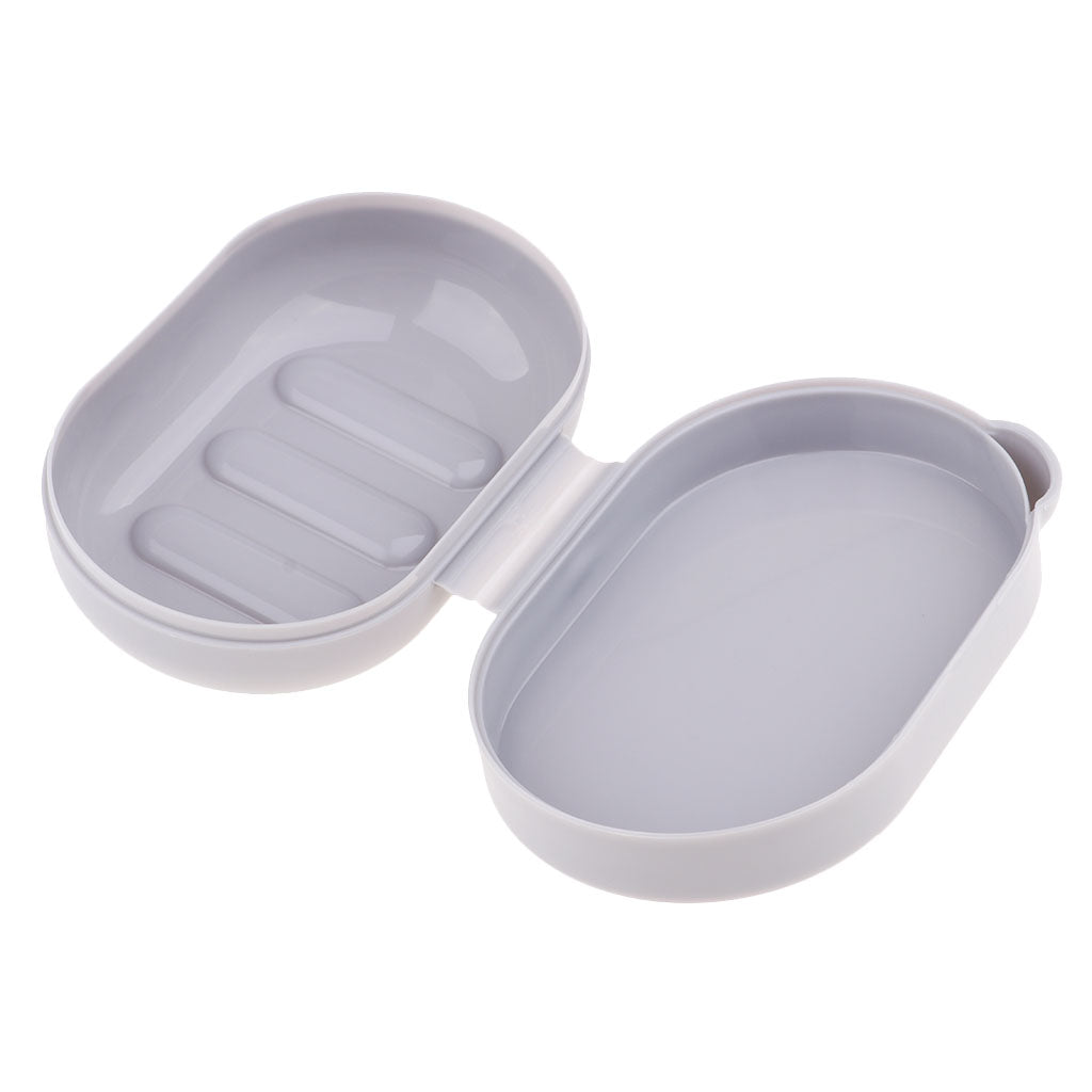Plastic Soap Case Holder Container Storage Box Home Outdoor Camping Travel Grey