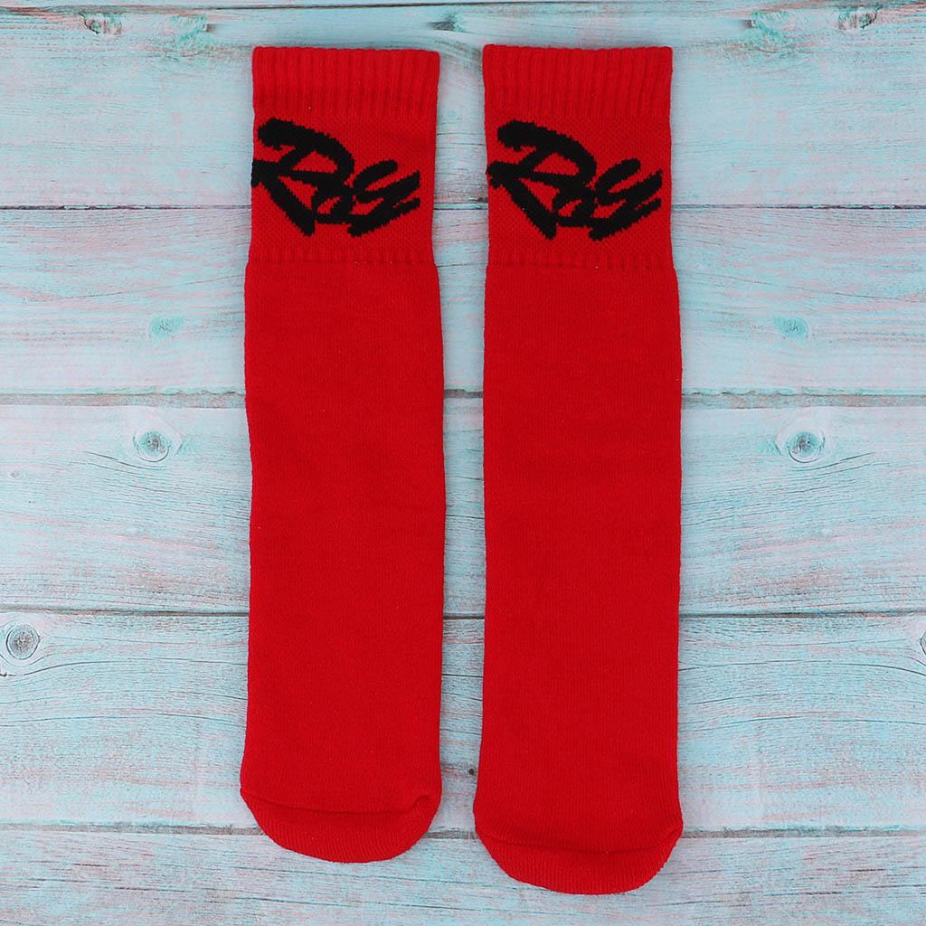 Child Cotton Warm Socks Stockings for Winter Ski Snow Roller Skating Red