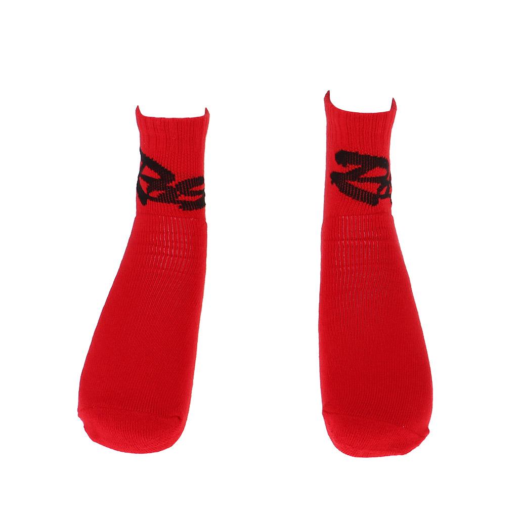 Child Cotton Warm Socks Stockings for Winter Ski Snow Roller Skating Red