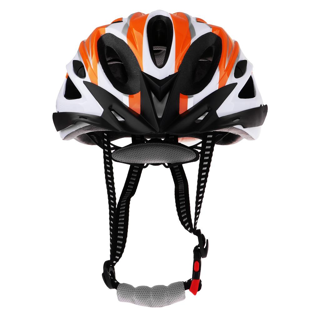 Adults Safety Helmet for Cycling Roller Inline Skating Biking Orange White