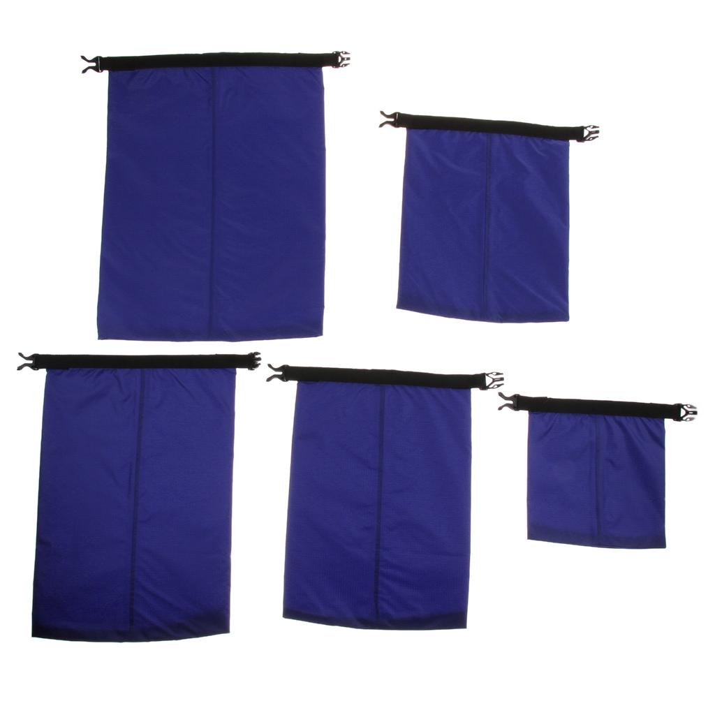 5 Sizes Set Waterproof Dry Bag Sack Storage Camping Rafting Kayaking Blue