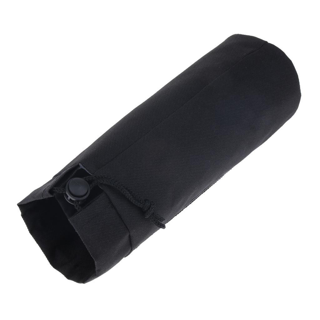 Outdoor Waterproof Water Bottle Drink Storage Bag Carry Pouch Cover Carrier 8.5x22cm Black