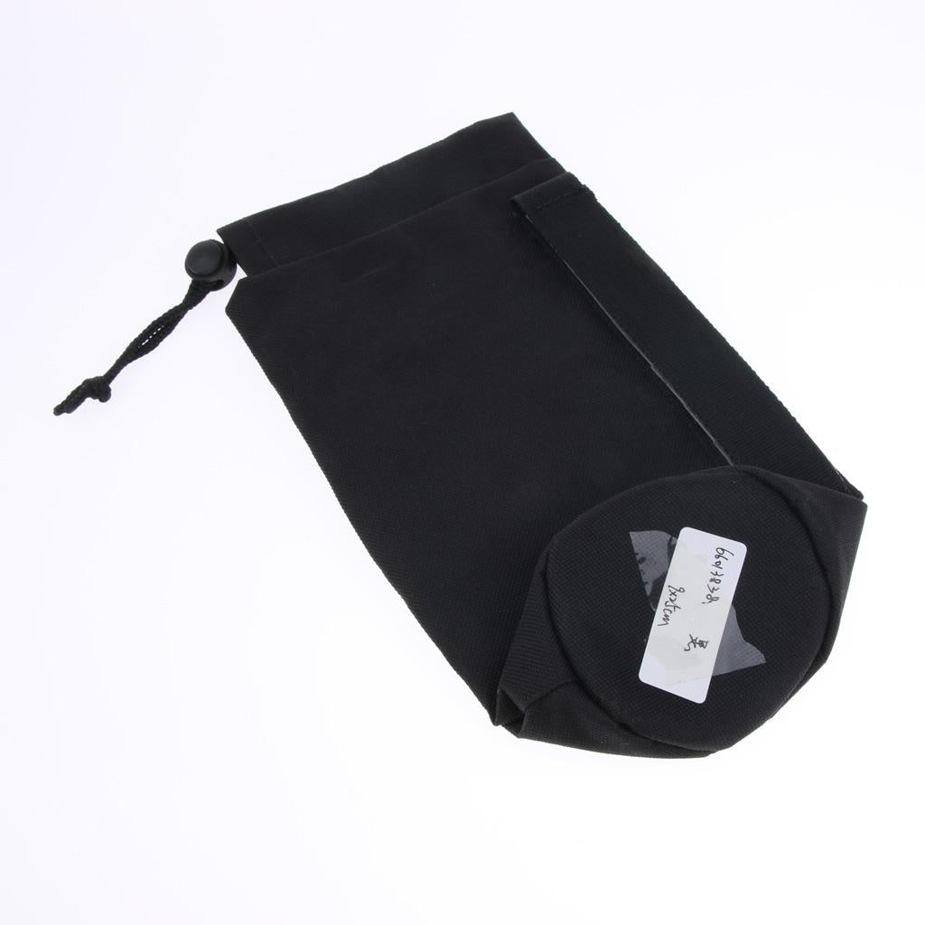Outdoor Waterproof Water Bottle Drink Storage Bag Carry Pouch Cover Carrier 9x25cm Black
