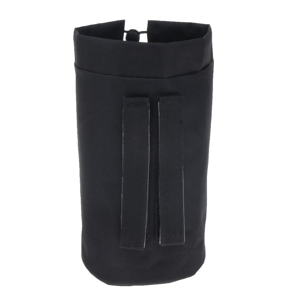 Outdoor Waterproof Water Bottle Drink Storage Bag Carry Pouch Cover Carrier 9x25cm Black