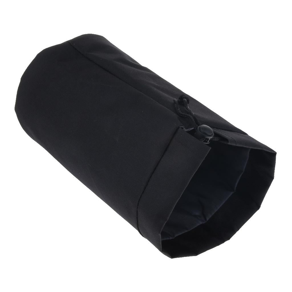 Outdoor Waterproof Water Bottle Drink Storage Bag Carry Pouch Cover Carrier 9x25cm Black
