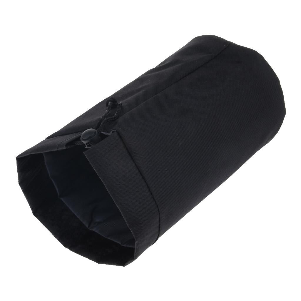 Outdoor Waterproof Water Bottle Drink Storage Bag Carry Pouch Cover Carrier 9x25cm Black