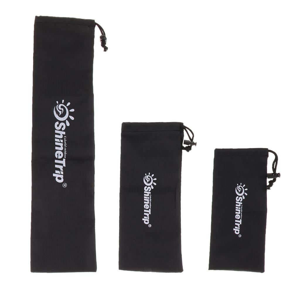 2xWaterproof Camping Storage Bag Drawstring Sack Travel Organizer Pouch  23cm