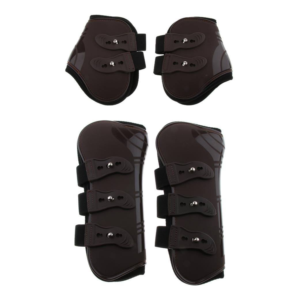 Horse Leg Boots Hind Front Leg Tendon Protect Wraps Cover Equestrian Wear Front Leg