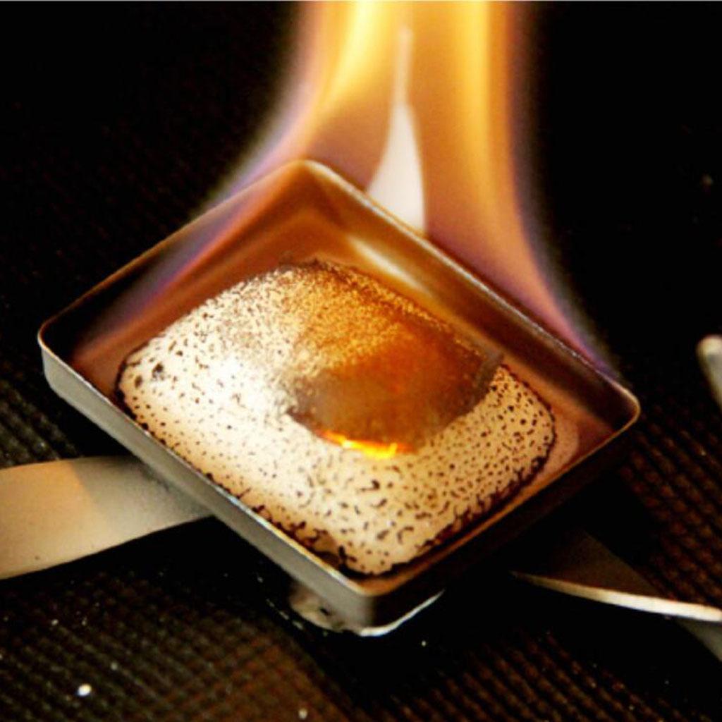 Mini Folding Titanium Triangle Camping Solid Alcohol   Burner Outdoors