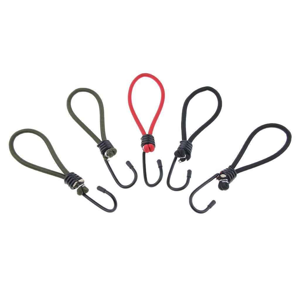 5 Pcs Bungee Hook Tie - Tarpaulin Elastic Stretch Cord Straps Hook 6.5mm