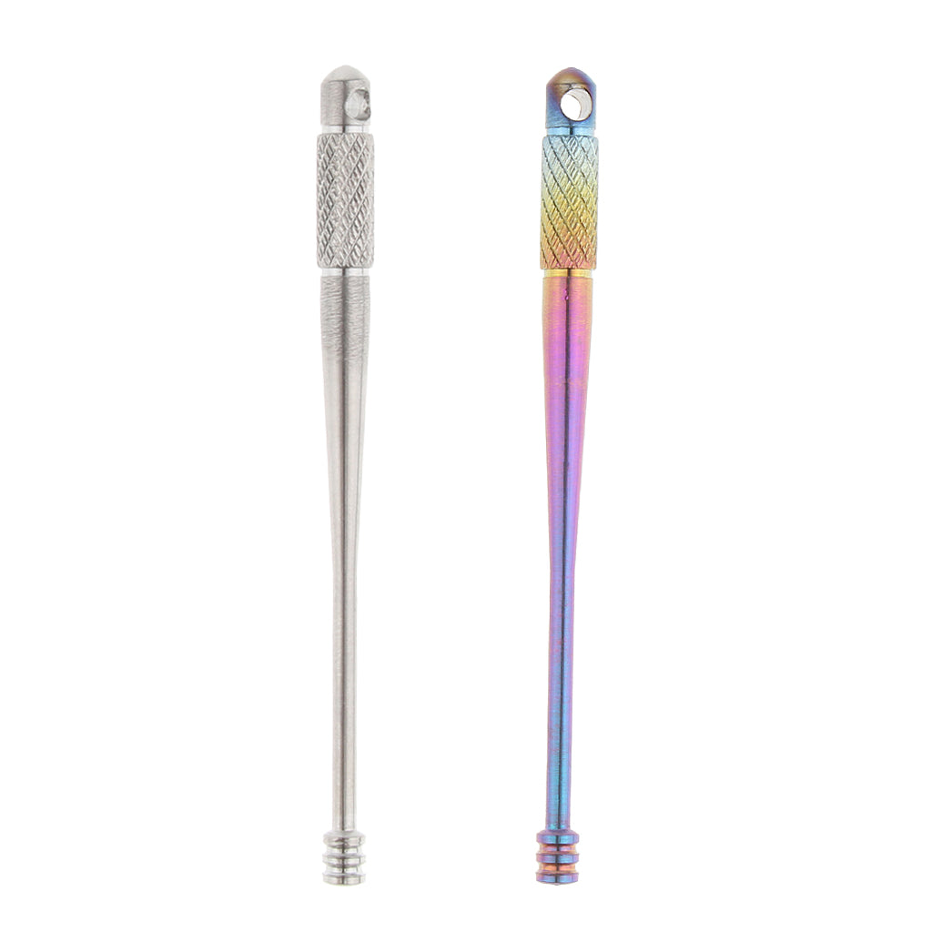 2x Titanium Alloy Camping Ear Pick Ear Curette Travel Kit Ear Cleansing Tool