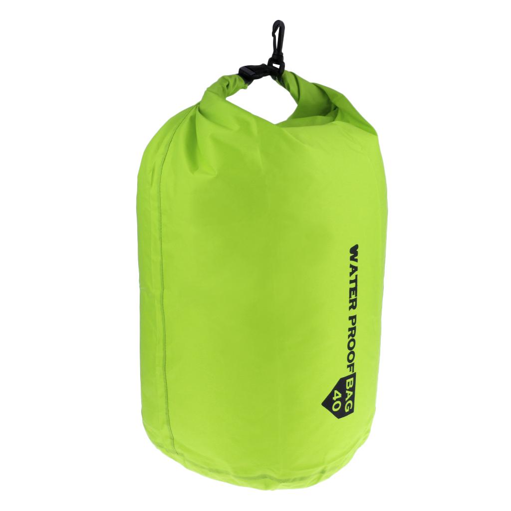 Waterproof Dry Bag Storage Camping Rafting Kayaking Compression Sack  40L Light Green