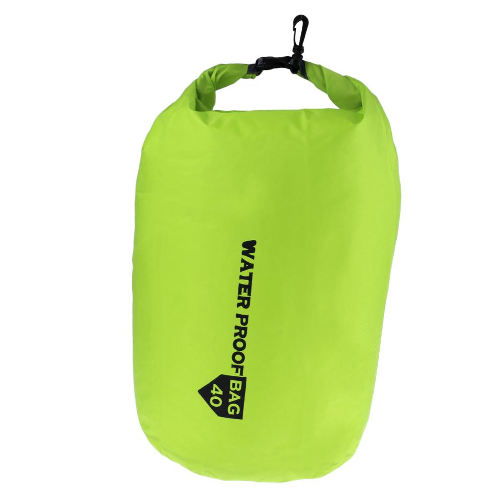 Waterproof Dry Bag Storage Camping Rafting Kayaking Compression Sack  40L Light Green