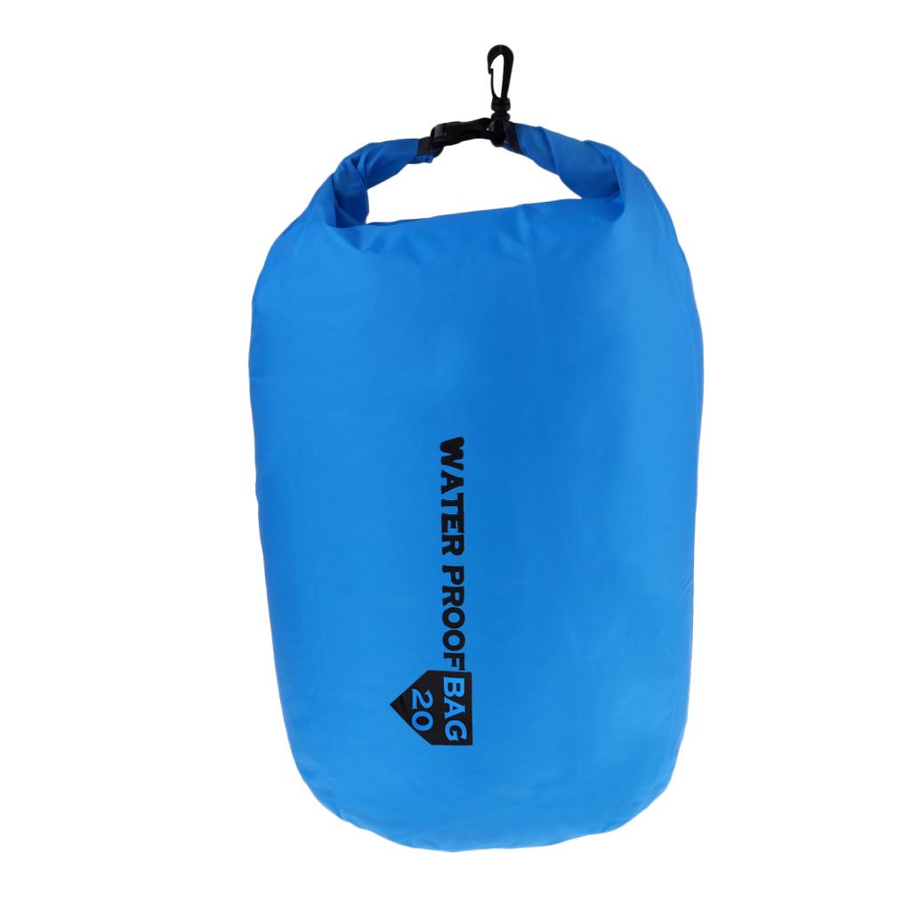 Waterproof Dry Bag Storage Camping Rafting Kayaking Compression Sack  20L Blue