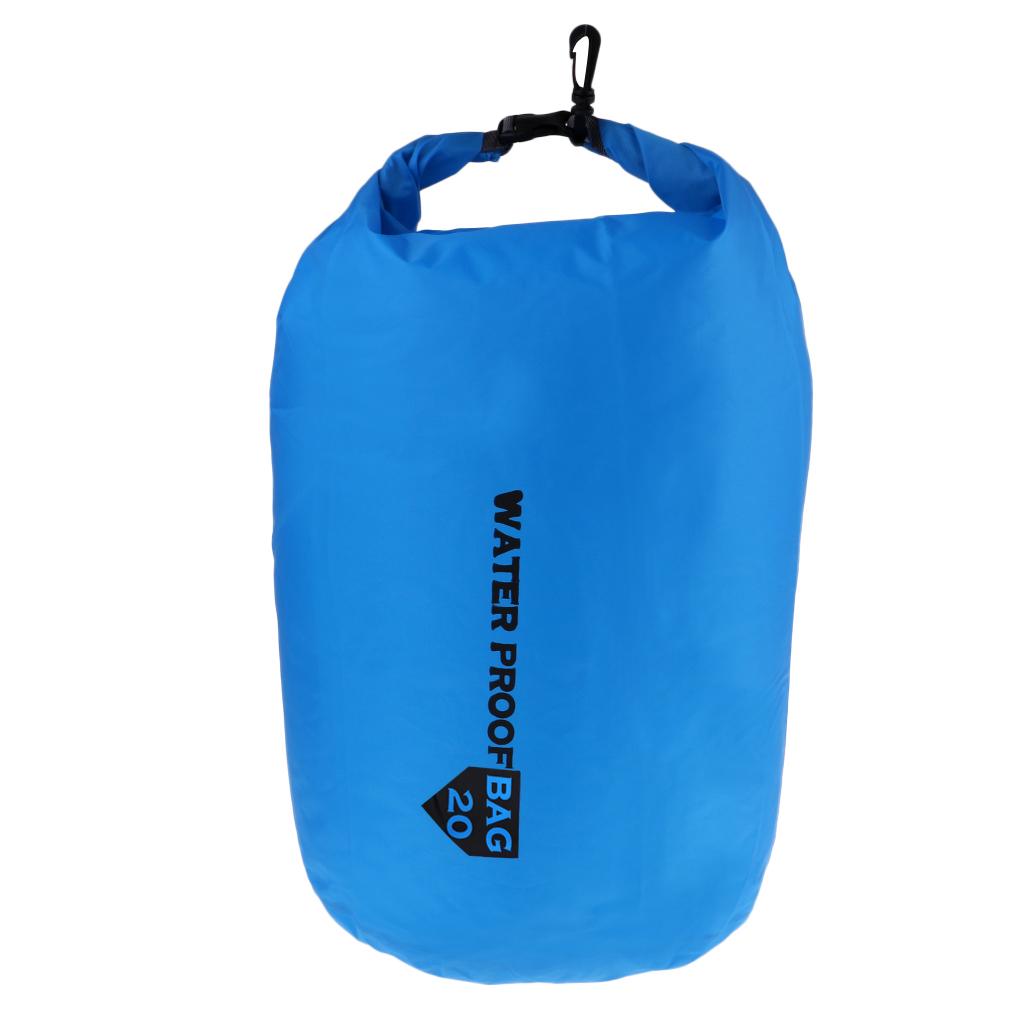 Waterproof Dry Bag Storage Camping Rafting Kayaking Compression Sack  20L Blue