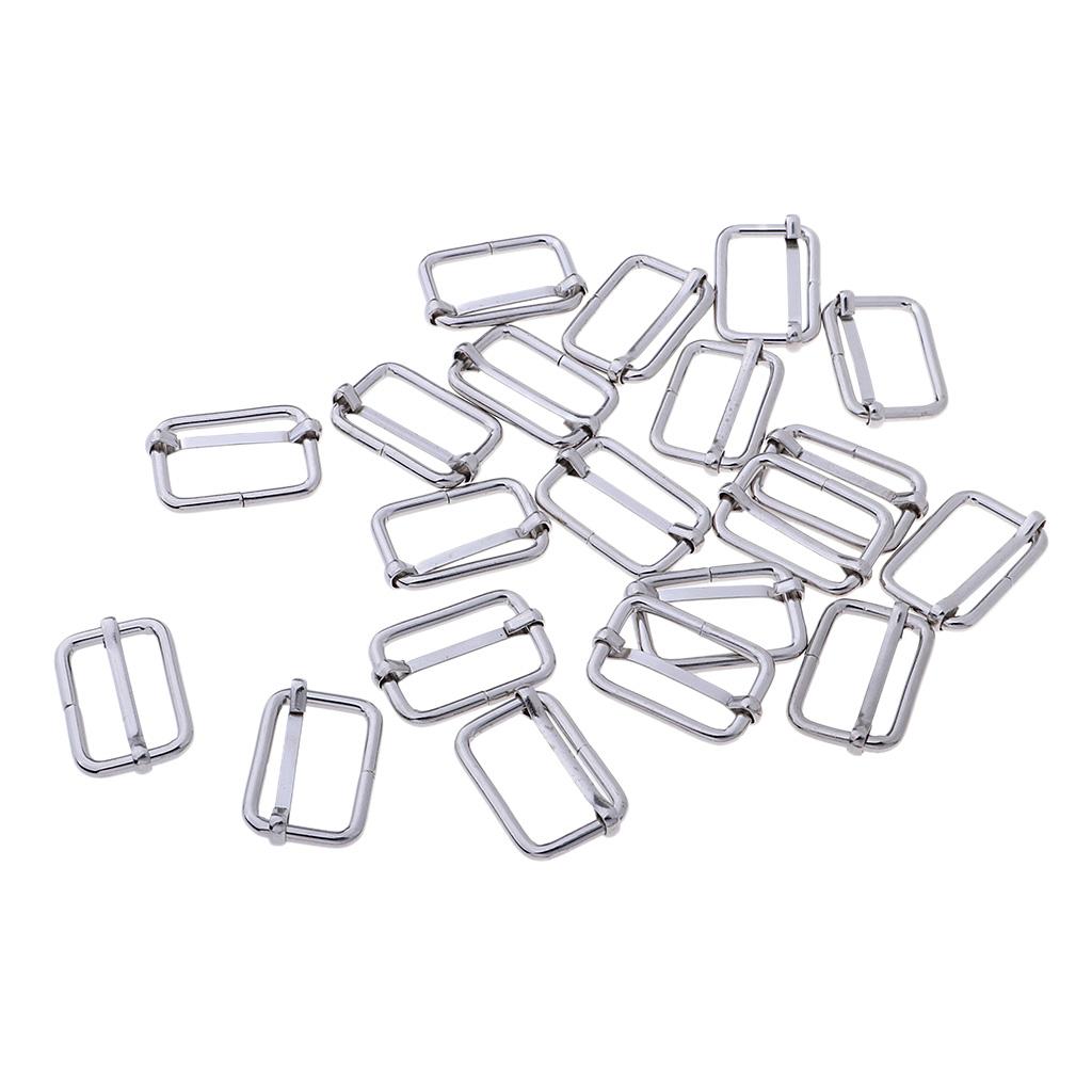 20Pcs Iron Roller Buckles for Belts Hardware Bags Ring Hand DIY Accessories