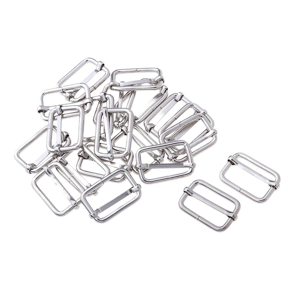 20Pcs Iron Roller Buckles for Belts Hardware Bags Ring Hand DIY Accessories