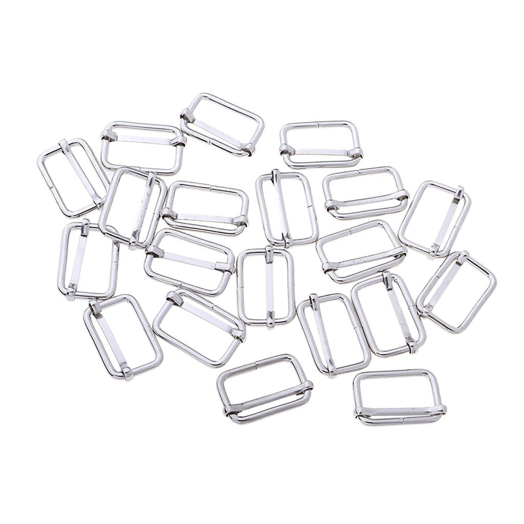 20Pcs Iron Roller Buckles for Belts Hardware Bags Ring Hand DIY Accessories