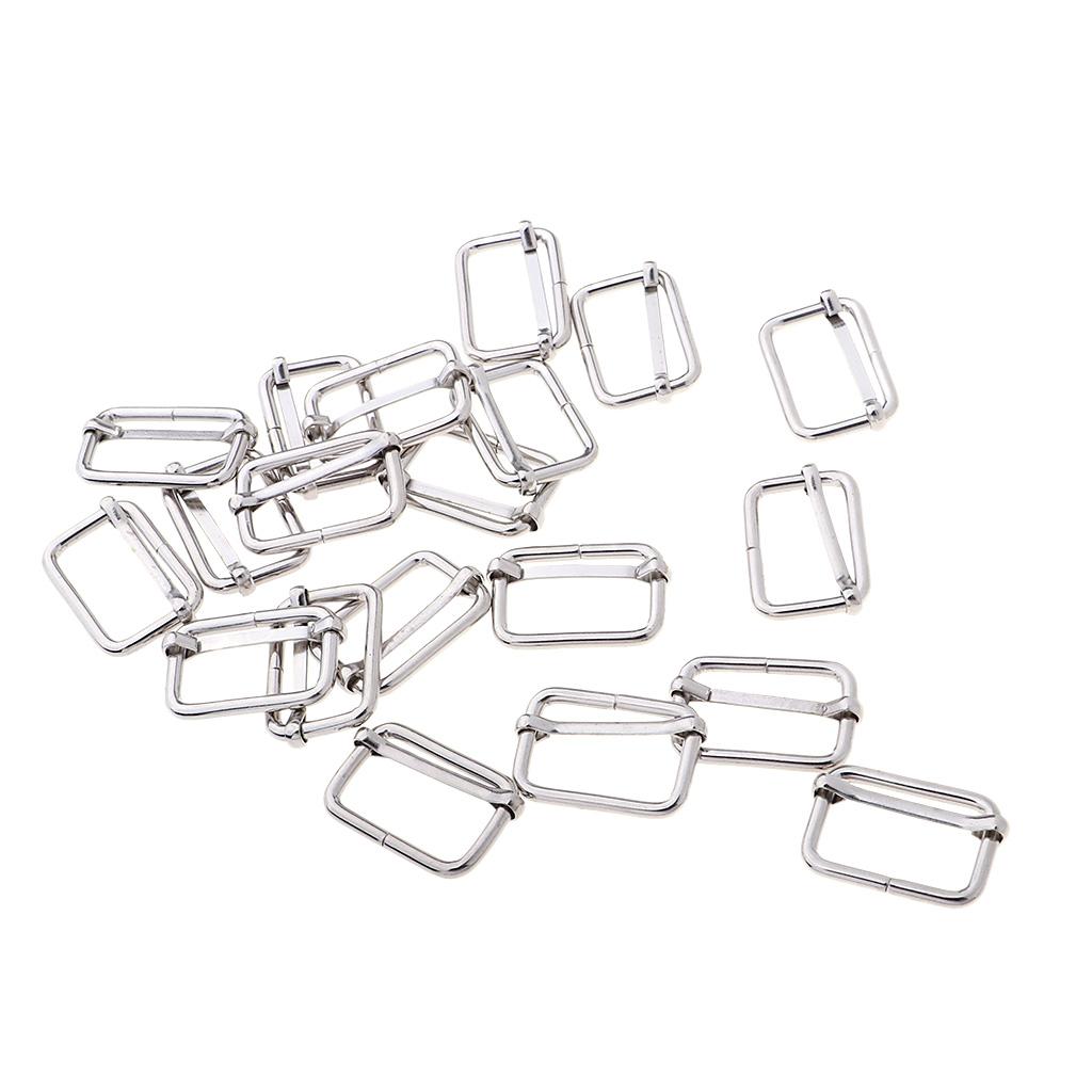 20Pcs Iron Roller Buckles for Belts Hardware Bags Ring Hand DIY Accessories
