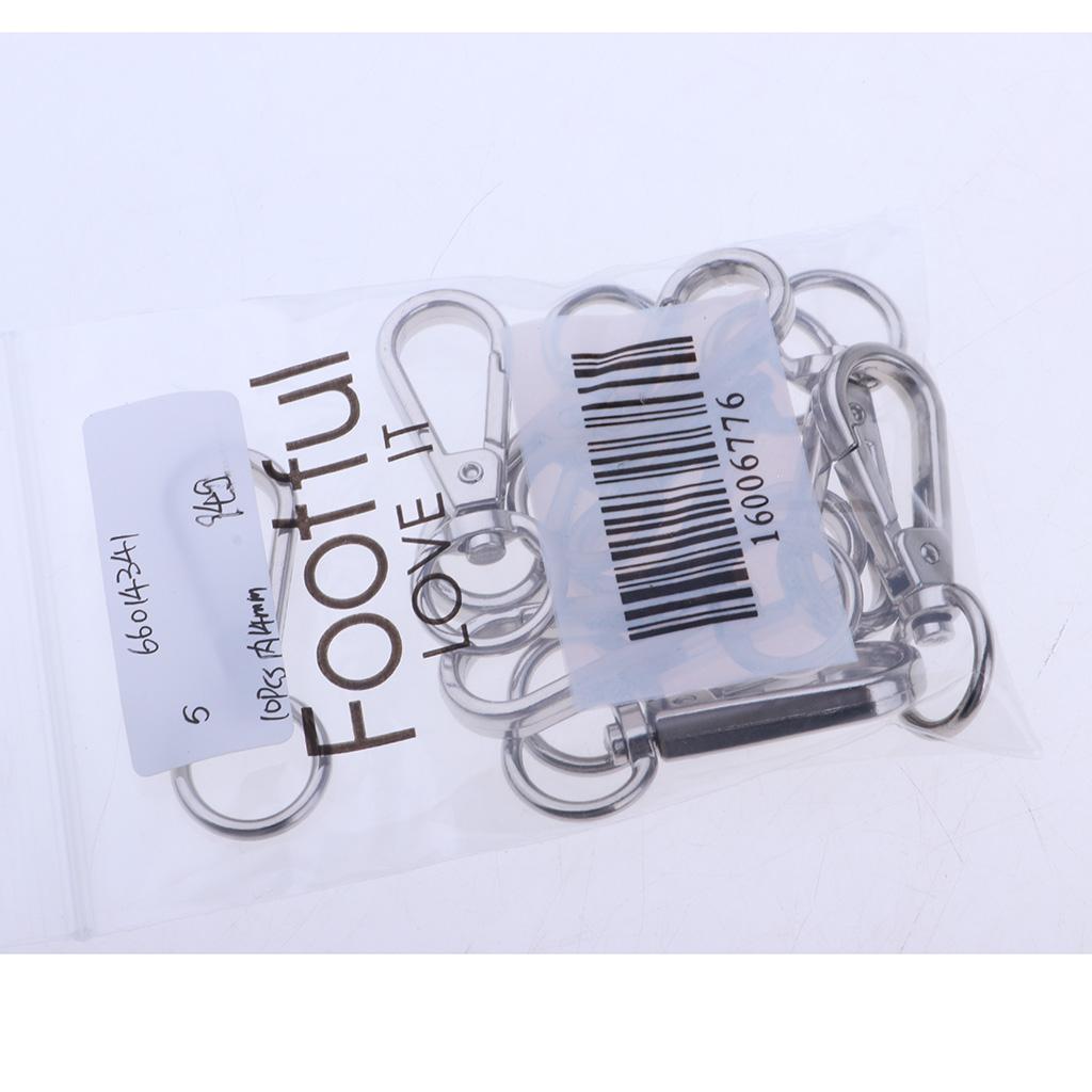 10pcs Swivel Clasps Lanyard Snap Hook Lobster Claw Clasp and Keychain Rings 14mm