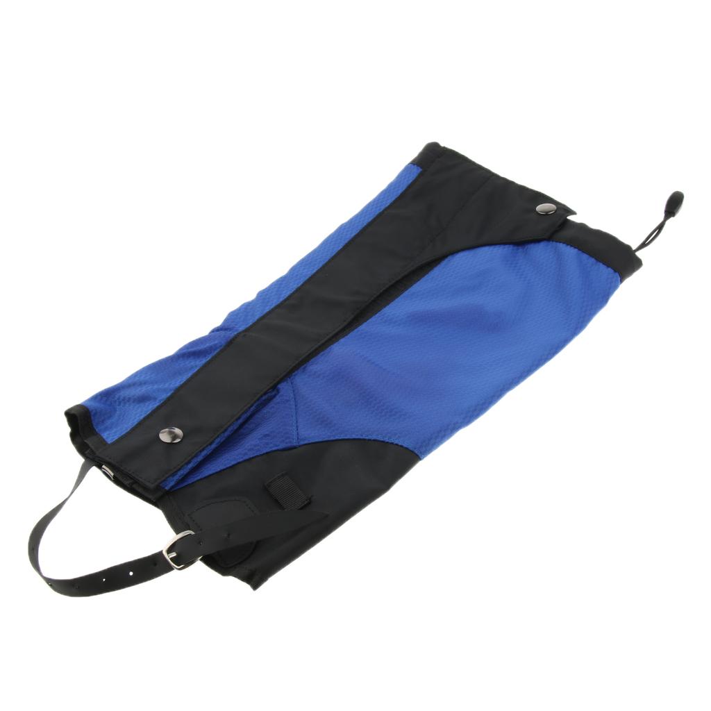 Waterproof Outdoor Hiking Walking Climbing Hunting Snow Legging Gaiters M Blue