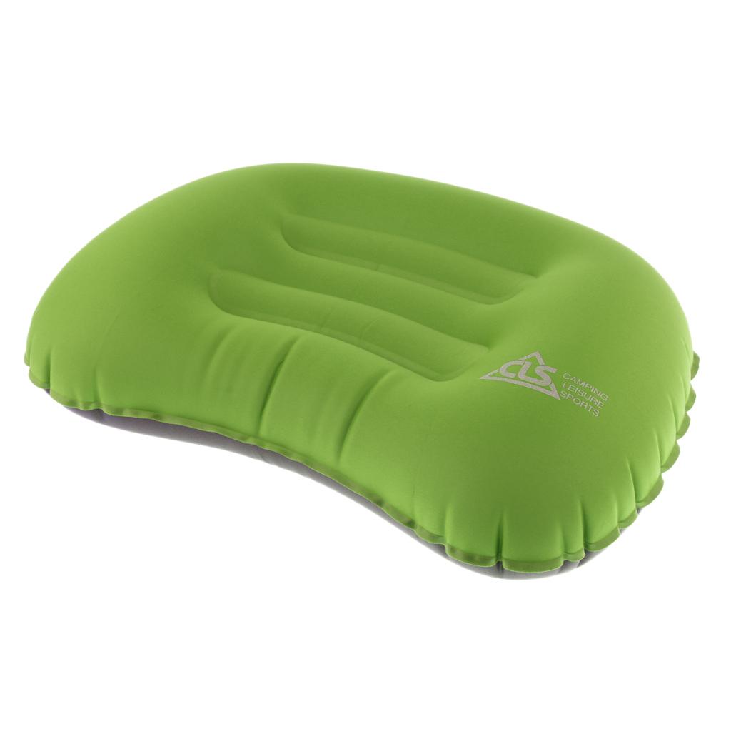 Ultralight Portable Air Inflatable Pillow for Hiking Camping Travel Green
