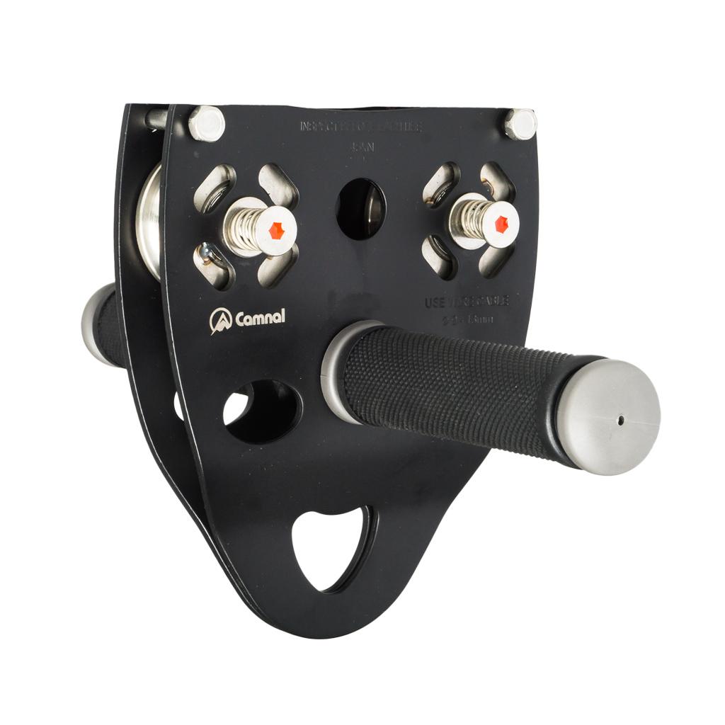 35KN Rock Climbing Mountaineering 13mm Cable Rope Pulley with Handle Grip