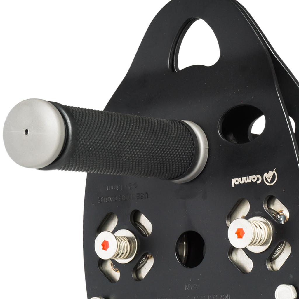 35KN Rock Climbing Mountaineering 13mm Cable Rope Pulley with Handle Grip