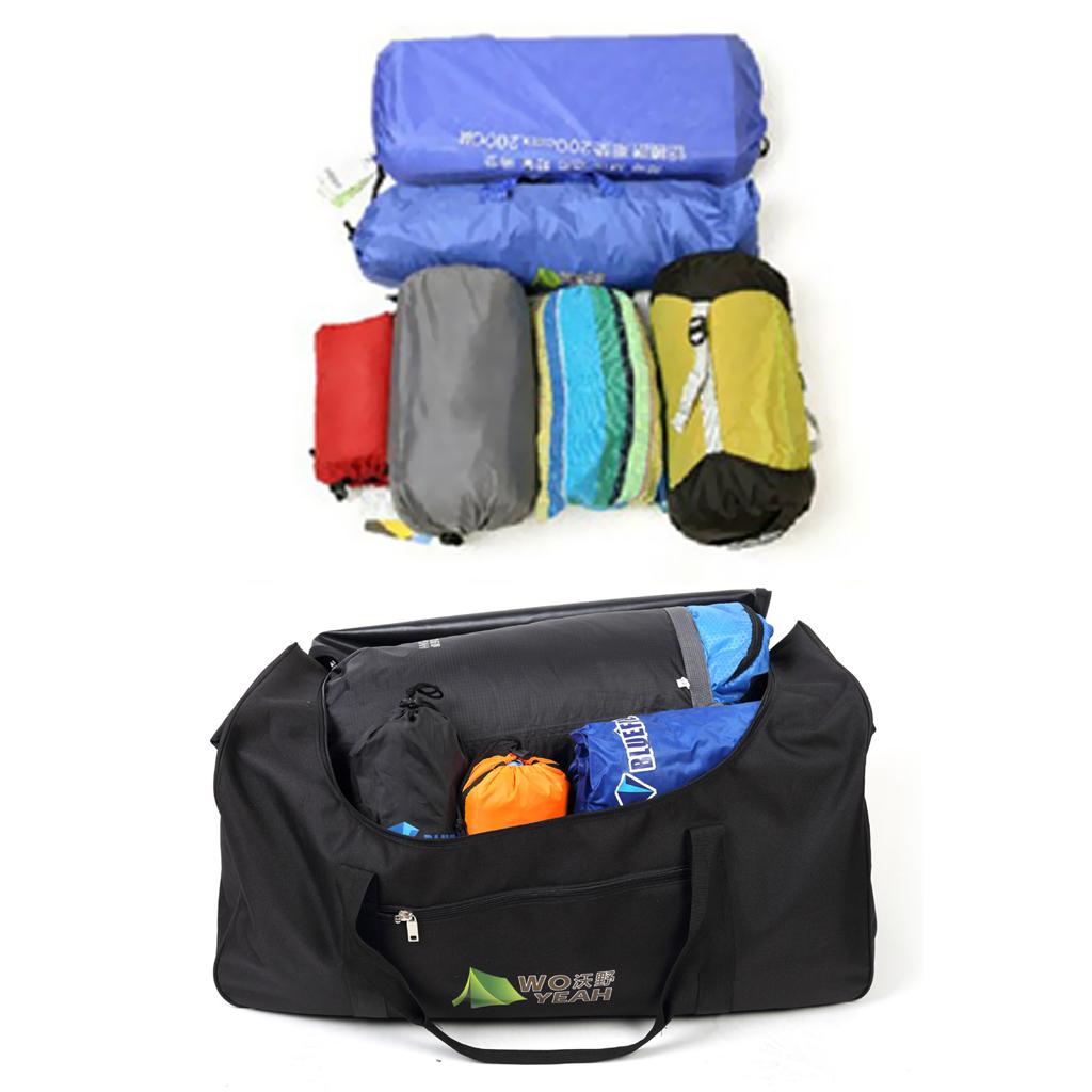 Camping Tent Storage Backpack Travel Duffel for Sleeping Bag Blanket 140L