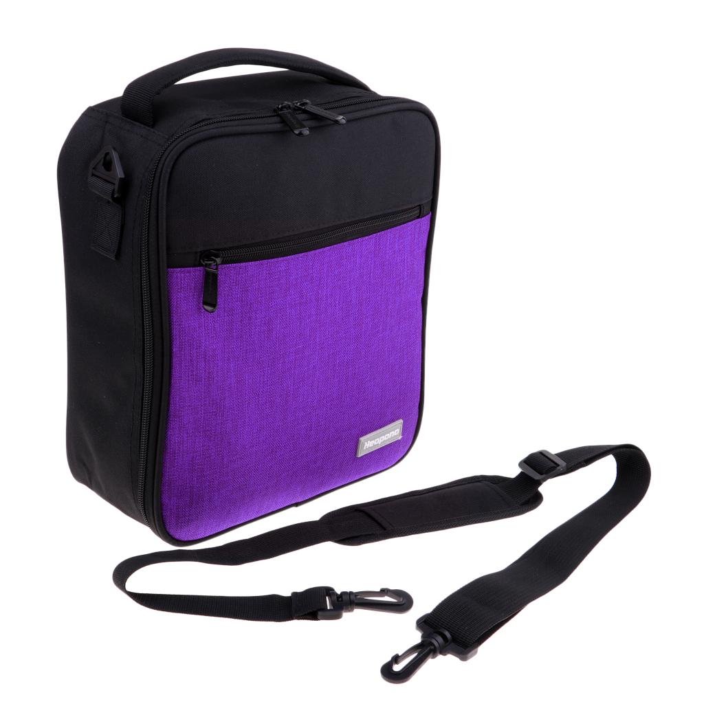 Portable Cooler Bag Insulated Lunch Picnic Backpack Food Thermal Bag Purple 